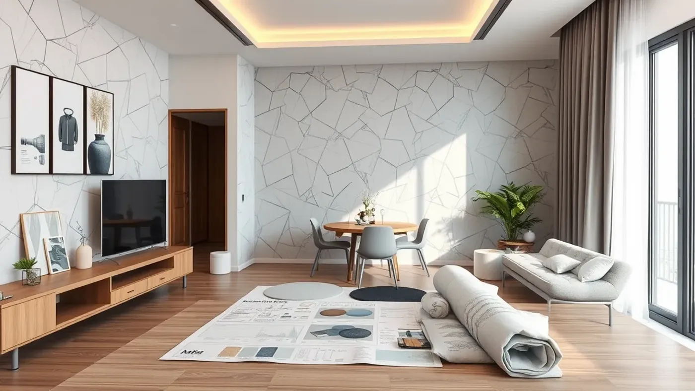 quy trình thiết kế và thi công căn hộ