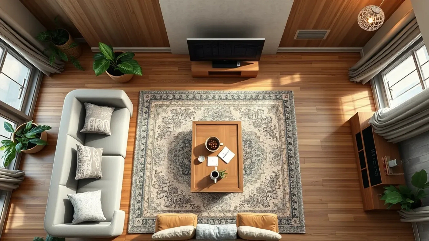 khoảng cách sofa bàn trà và tivi