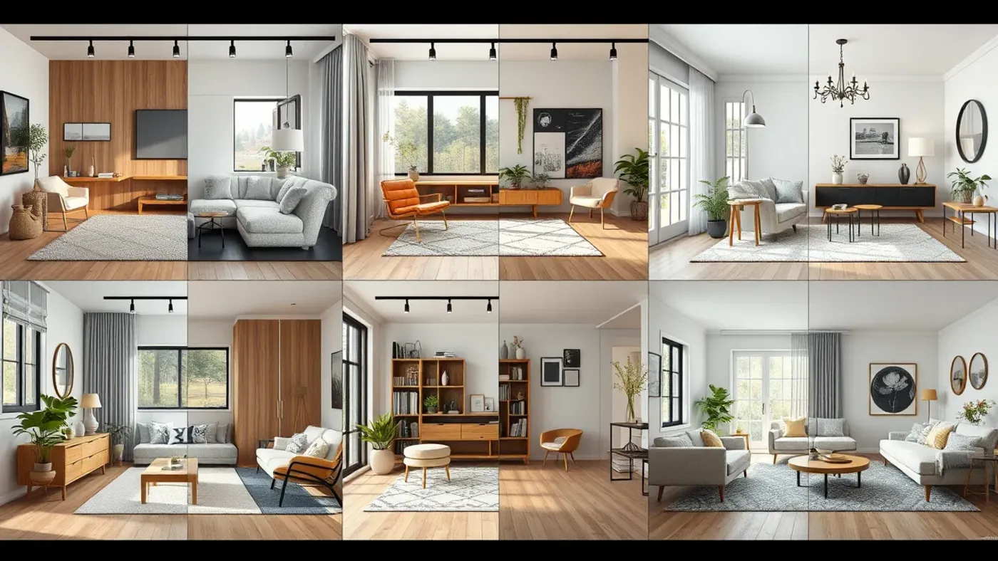 so sánh tám phong cách nội thất phổ biến
